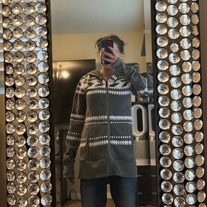 Women’s small zip up hoodie Fleece jacket with hood.